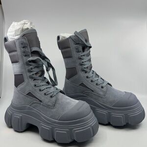 Alexander Wang Grey Storm Combat Boots Women's (NEW, With Box!) | Size: 36EU